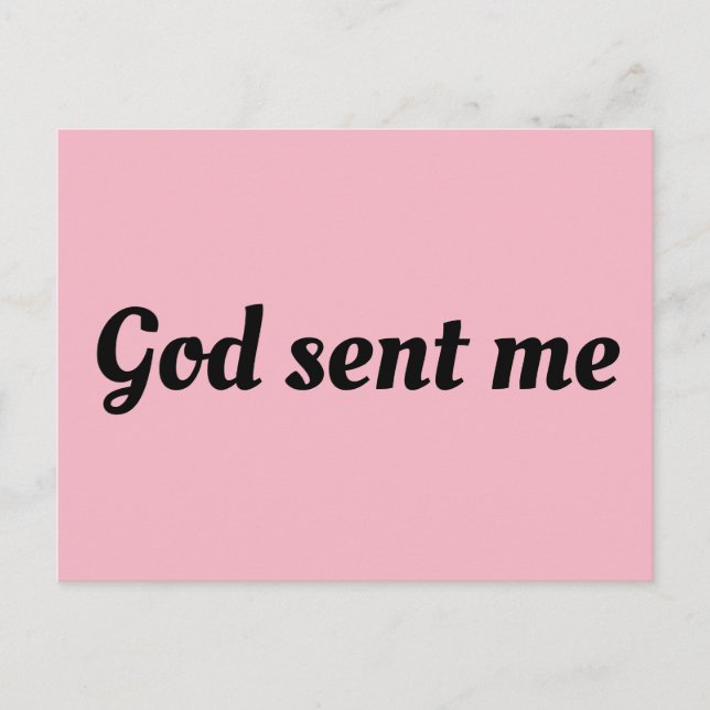 Waise Black Allison Zitat Gott schickte mich Postkarte (Vorderseite)