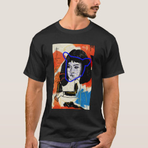 Waisenabstrakter M Klon des SCHWARZ-  - Projekt T-Shirt