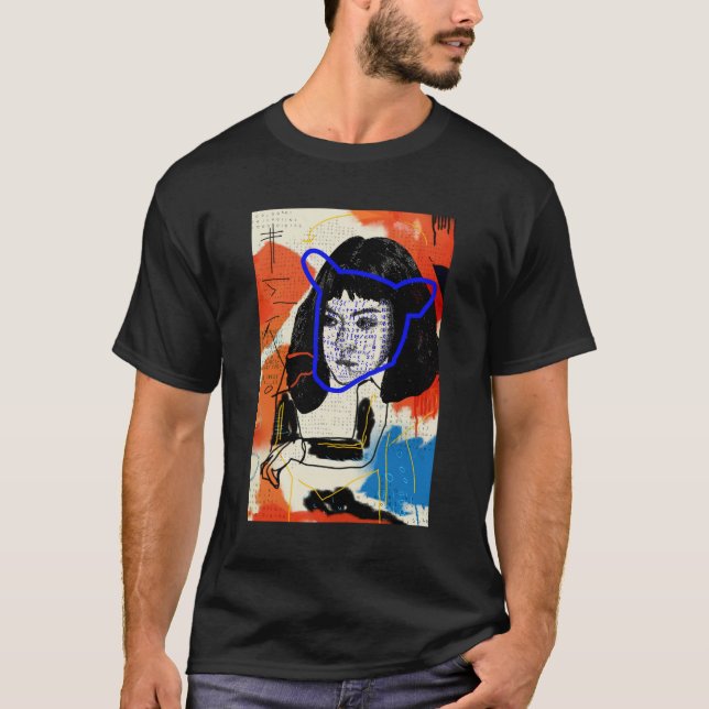 Waisenabstrakter M Klon des SCHWARZ-| - Projekt T-Shirt (Vorderseite)