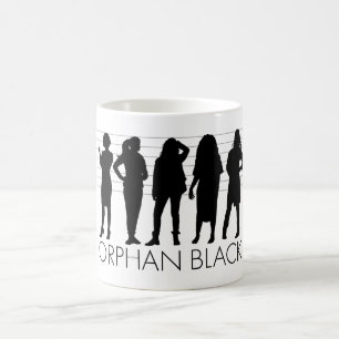 Waisencharakter-Silhouette des SCHWARZ-  Kaffeetasse