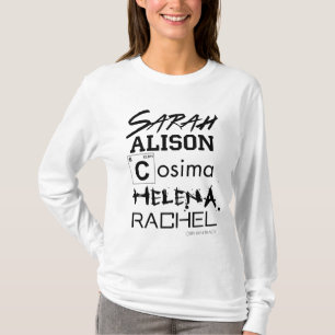 Waisenklon-Verein-Schwestern des SCHWARZ-  T-Shirt