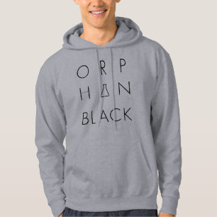 Waisenlogo-Gitter des SCHWARZ- Hoodie