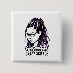 Waisenschwarzes Cosima - verrückte Wissenschaft Button