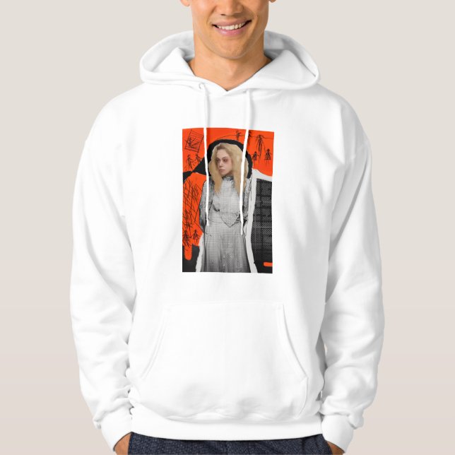 Waisenschwarzes | Helena - gotische Skizze Hoodie (Vorderseite)