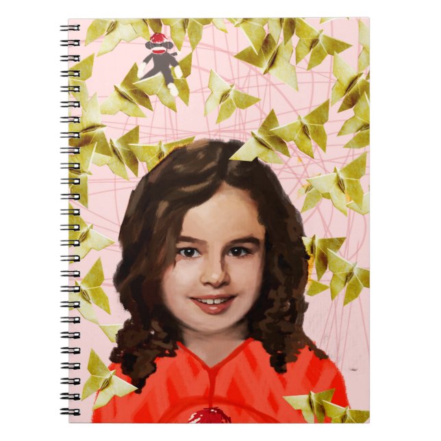 Waisenschwarzes | Kira - Girly Origami Notizblock (Vorderseite)