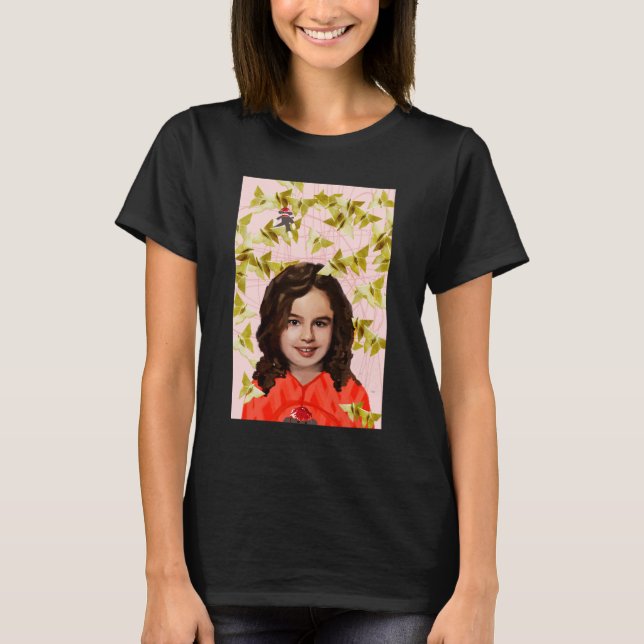 Waisenschwarzes | Kira - Girly Origami T-Shirt (Vorderseite)
