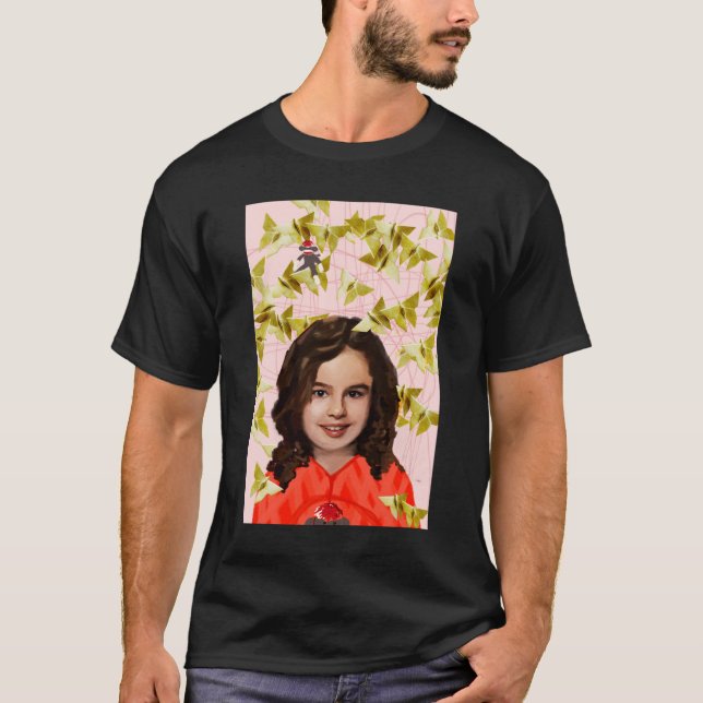Waisenschwarzes | Kira - Girly Origami T-Shirt (Vorderseite)