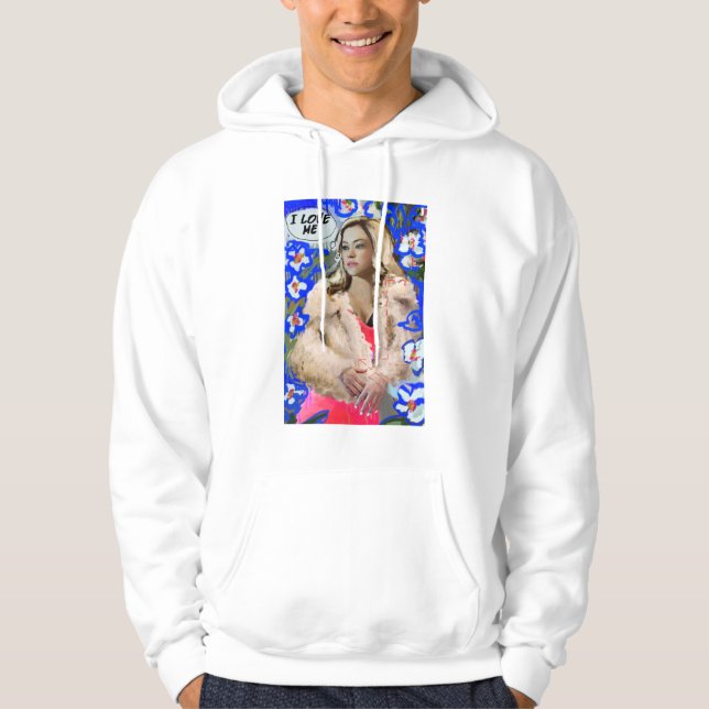 Waisenschwarzes | Krystal Goderitch - Blumenskizze Hoodie (Vorderseite)