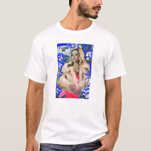 Waisenschwarzes Krystal Goderitch - Blumenskizze T-Shirt