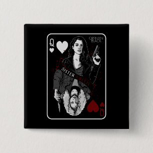 Waisenschwarzes Sarah u. Helena - Button