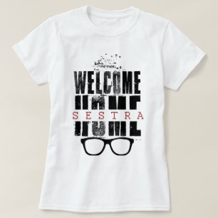 Waisenwillkommener Sestra Entwurfs-T - Shirt des