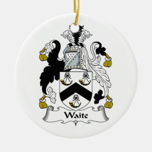 Waite Familienwappen Keramikornament
