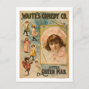 Waite's Comedy Co. Little Queen Mab Play Postkarte