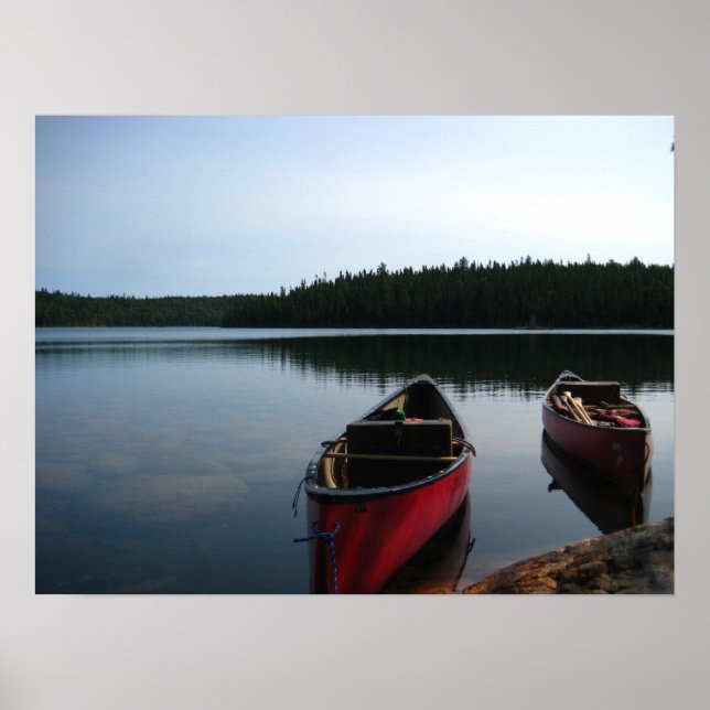 Waiting Canoes Poster (Vorne)