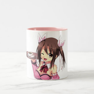 Waitless Anime-Mädchen-Tasse Zweifarbige Tasse