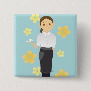 Waitress Button