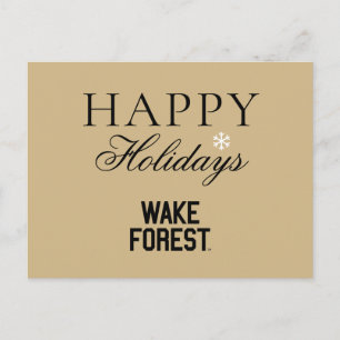 Wake Forest University   Wake Forest Feiertagspostkarte