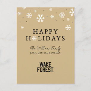 Wake Forest University Wake Forest Feiertagspostkarte