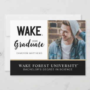 Wake Forest University   Wake Wordmark Einladung