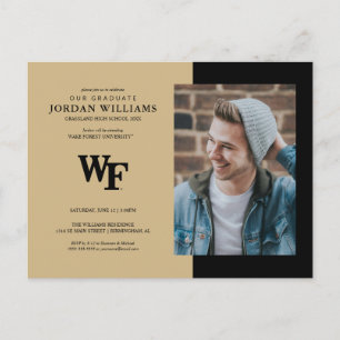 Wake Forest University   WF Ankündigungspostkarte