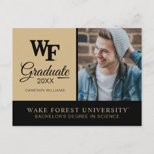 Wake Forest University   WF Ankündigungspostkarte