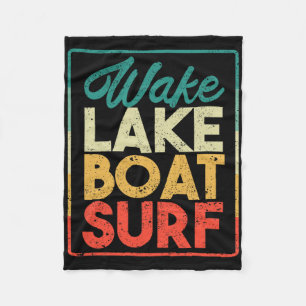 Wake Lake Boot Surf Lustig Wakesurf Brett Surfen S Fleecedecke