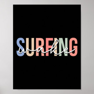 Wake Surfing Wakesurf Wake Surfer Surfen Boot _2 Poster