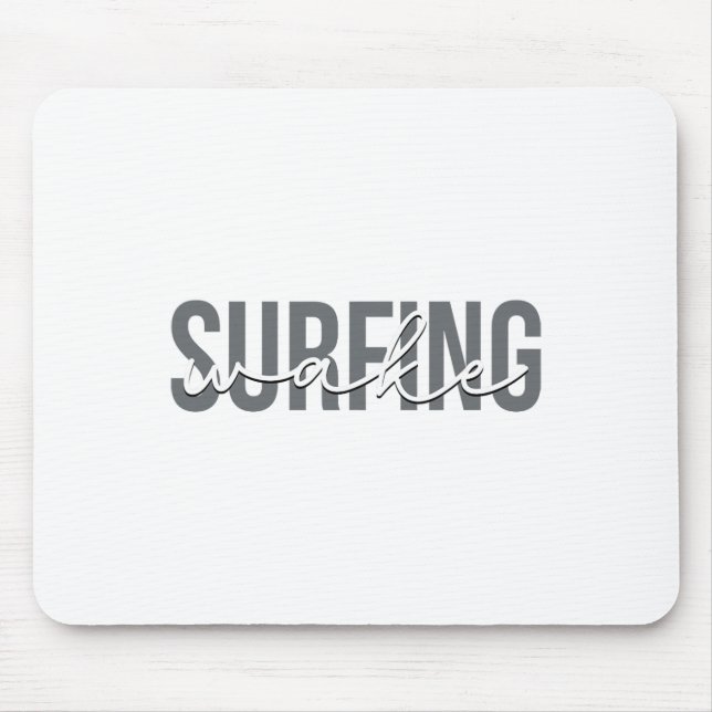 Wake Surfing Wakesurf Wake Surfer Surfing Boat  Mousepad (Vorne)