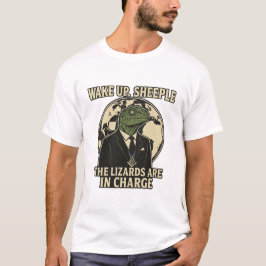 Wake Up Sheeple Lizard Rulers Parody T-Shirt
