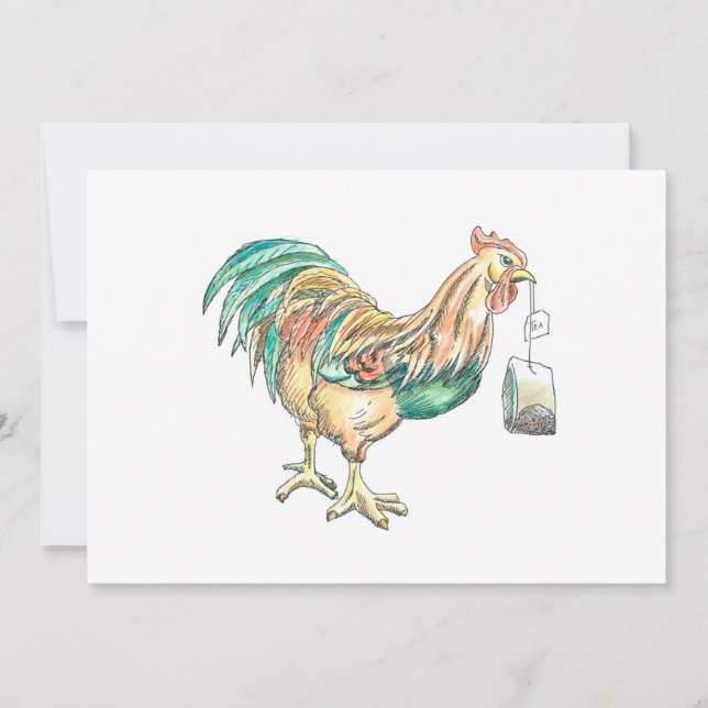 Wake Up WIth Tea Einladung (Vorderseite)