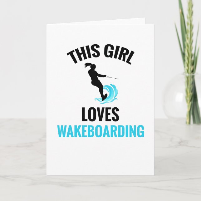 Wakeboard für Frauen | Wakeboarder Wakeboard Karte (Vorderseite)