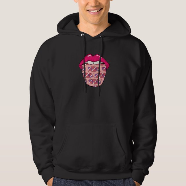 Wakeboard Lips  Wakeboarder Wakeboarding Hoodie (Vorderseite)