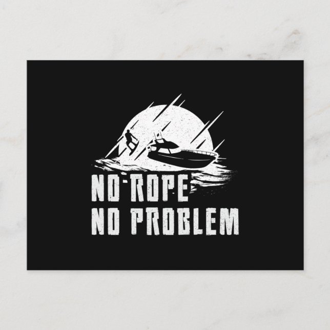 Wakeboard No Rope No Problem Geweckt Wakeboarding Postkarte (Vorderseite)