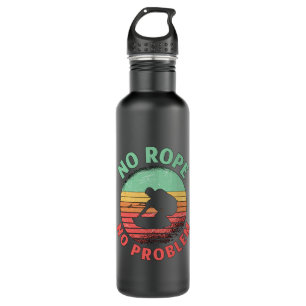Wakeboard No Rope No Problem Retro Wakeboarder Edelstahlflasche