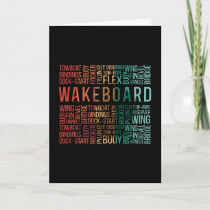 Wakeboard Quote Wakeboarder Weckte Wakeboarding Karte