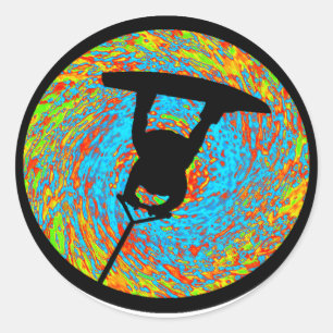 Wakeboard Raley Insichert Runder Aufkleber