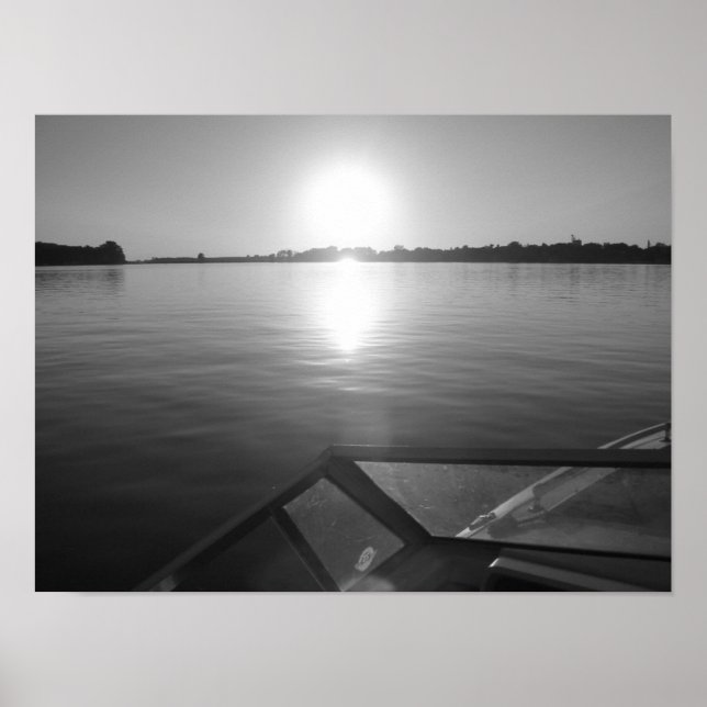 Wakeboard-Sonnenuntergang Poster (Vorne)