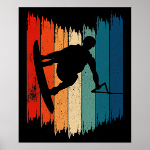 Wakeboard Vintage Wakeboarden Poster