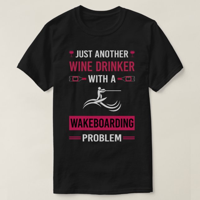 Wakeboard Wakeboard Wakeboarder T-Shirt (Design vorne)