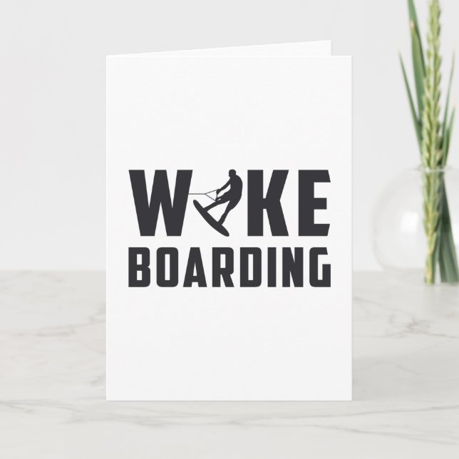 Wakeboard Wakeboarder Wakeboard Liebhaber Geschenk Karte (Vorderseite)