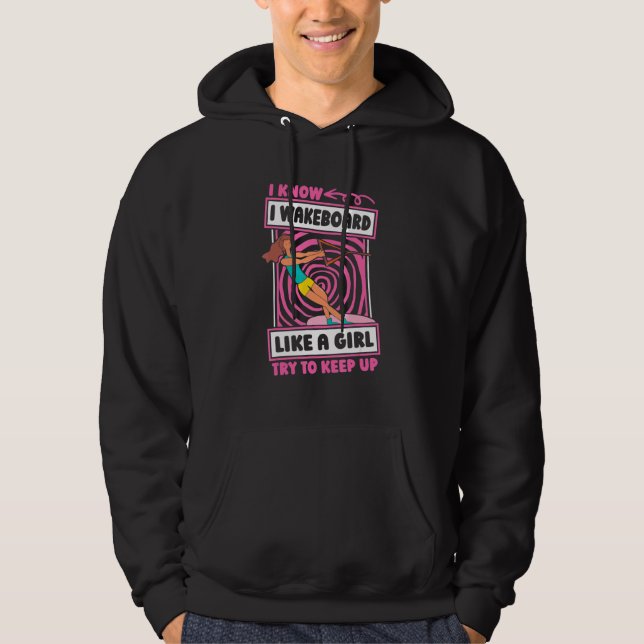 Wakeboard  Wakeboarder Wakeboarding Hoodie (Vorderseite)