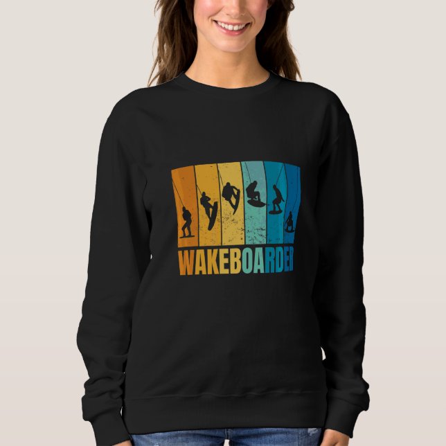 Wakeboarden Wakeboarder Wakeboard Sweatshirt (Vorderseite)