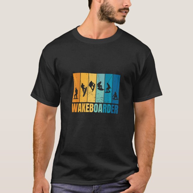 Wakeboarden Wakeboarder Wakeboard T-Shirt (Vorderseite)
