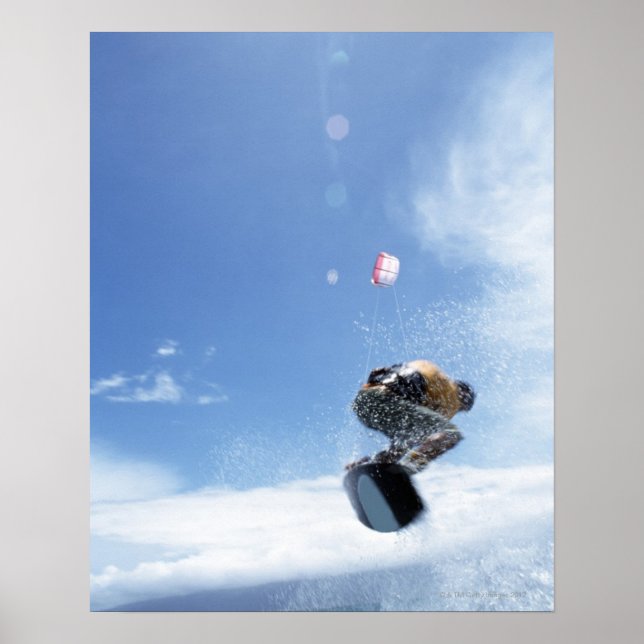 Wakeboarder Jumping Poster (Vorne)