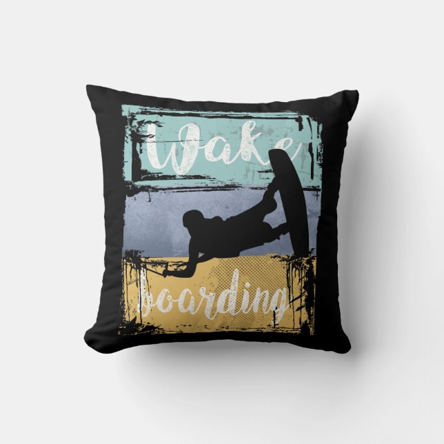 Wakeboarder Kissen (Vorderseite)