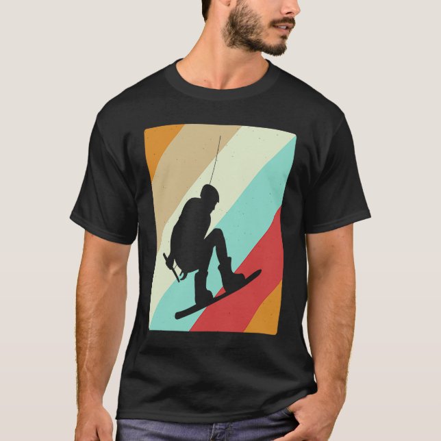 Wakeboarder Retro  Wakeboarding T-Shirt (Vorderseite)
