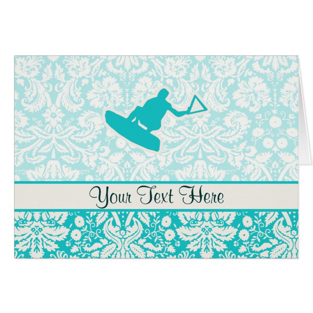 Wakeboarder turquoise (Devant horizontal)