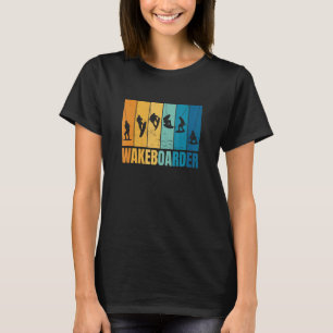 Wakeboarder Vintag Wave Retro Wakeboard Surfbeere T-Shirt