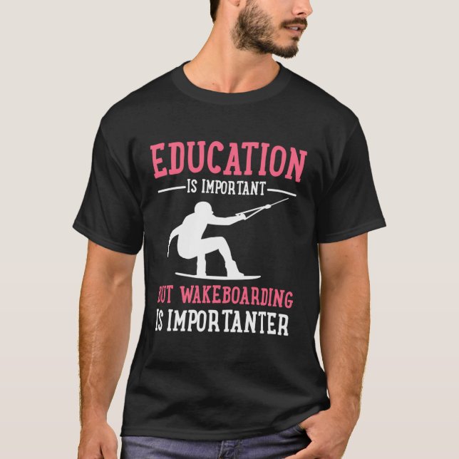 Wakeboarder-Wakeboard T-Shirt (Vorderseite)