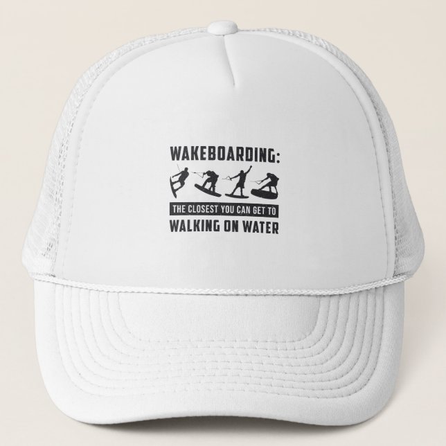 Wakeboarder Wakeboarding Walking on Water Weck Truckerkappe (Vorderseite)